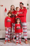 Pigiama abbinato per famiglia di Natale rosso
