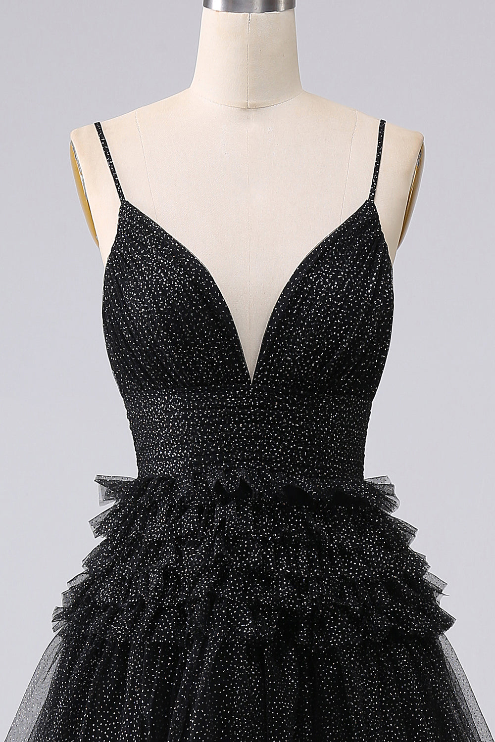 Rosso Linea A Spalline Sottili Abiti da Cerimonia