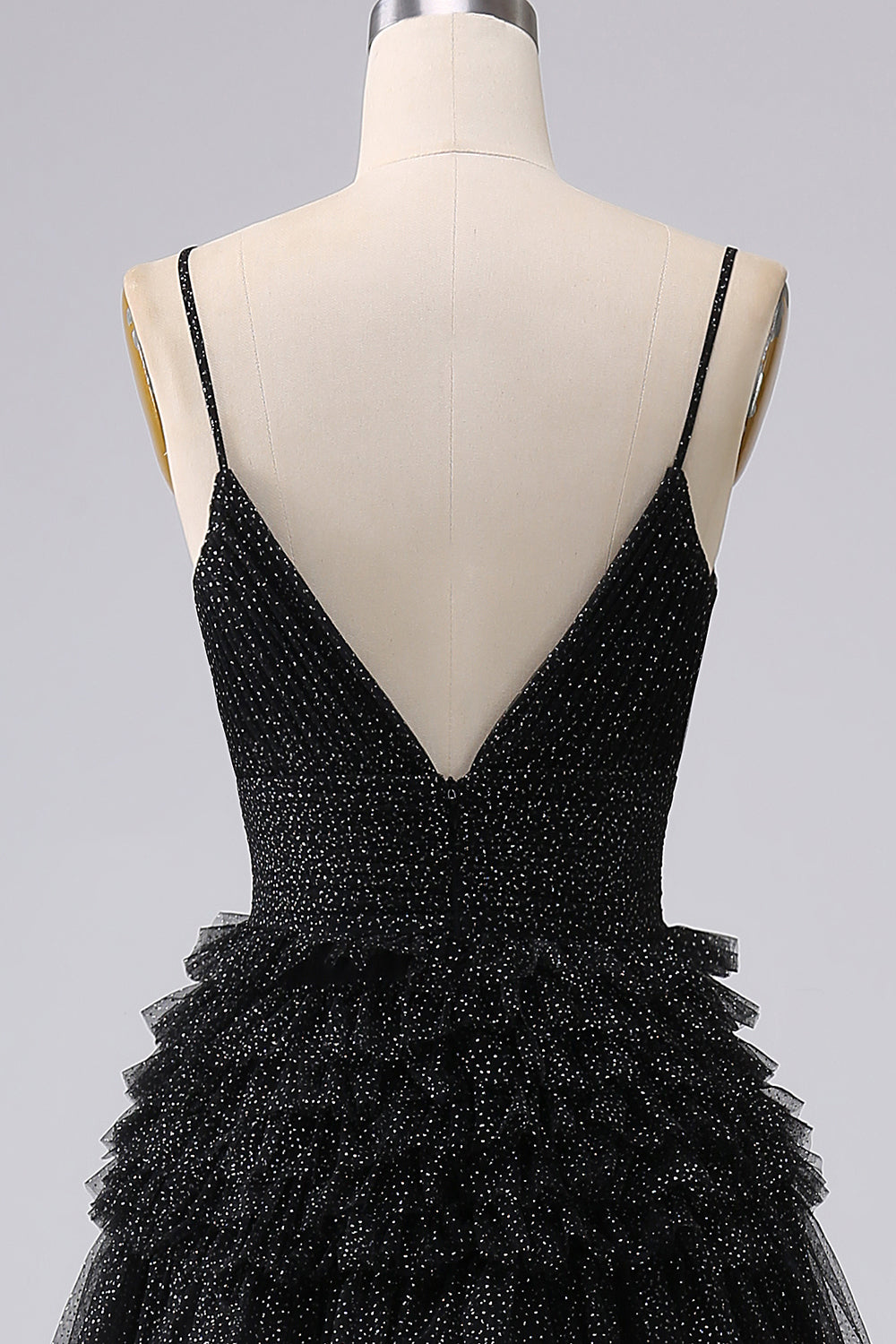 Rosso Linea A Spalline Sottili Abiti da Cerimonia