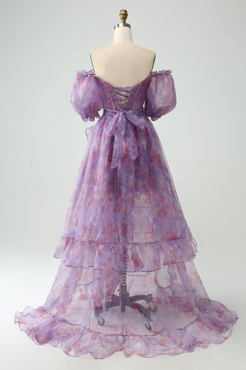 Viola A Line Abito da cerimonia corsetto con scollo quadrato con fessura