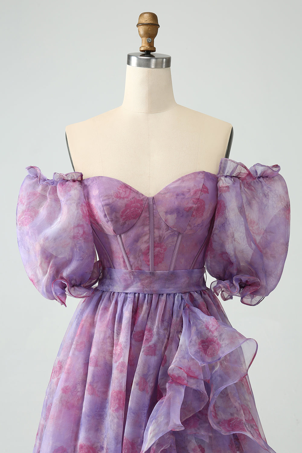 Viola A Line Abito da cerimonia corsetto con scollo quadrato con fessura