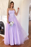 Elegante Abito da Ballo A-line lavanda