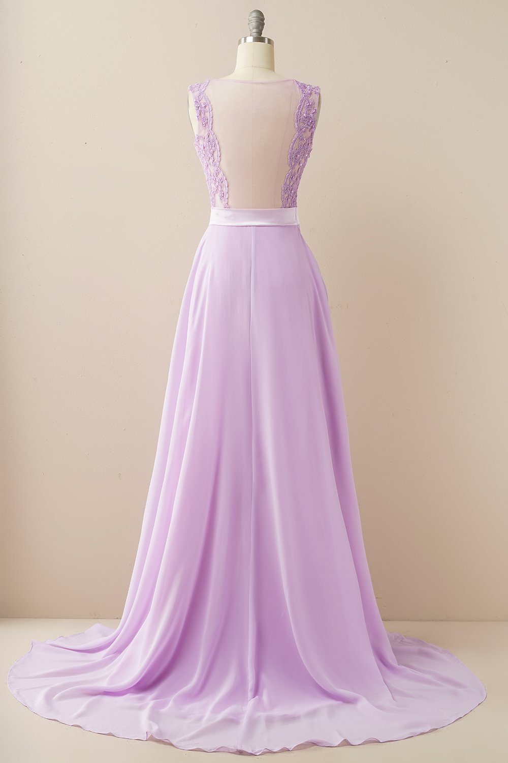 Abito applique long prom