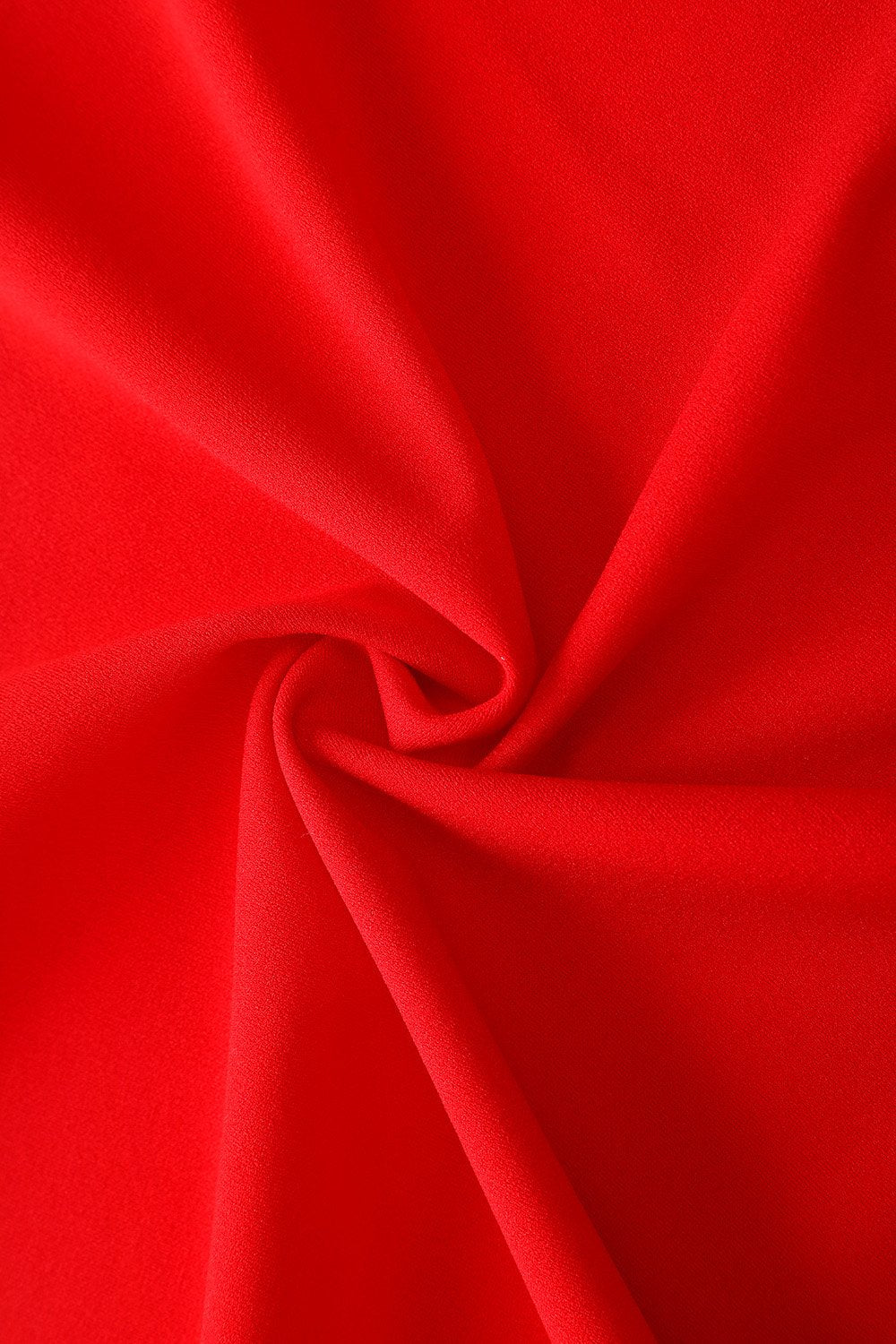 Abito collo quadrato rosso