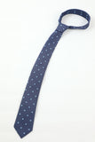 Navy Men's 5-Piece Accessory Set Cravatta e Papillon Pocket Square Flower Lapel Pin Tie Clip