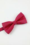 Fucsia Set di accessori da uomo a 5 pezzi Cravatta e papillon Tasca Quadrata Fiore Rever Pin Tie Clip
