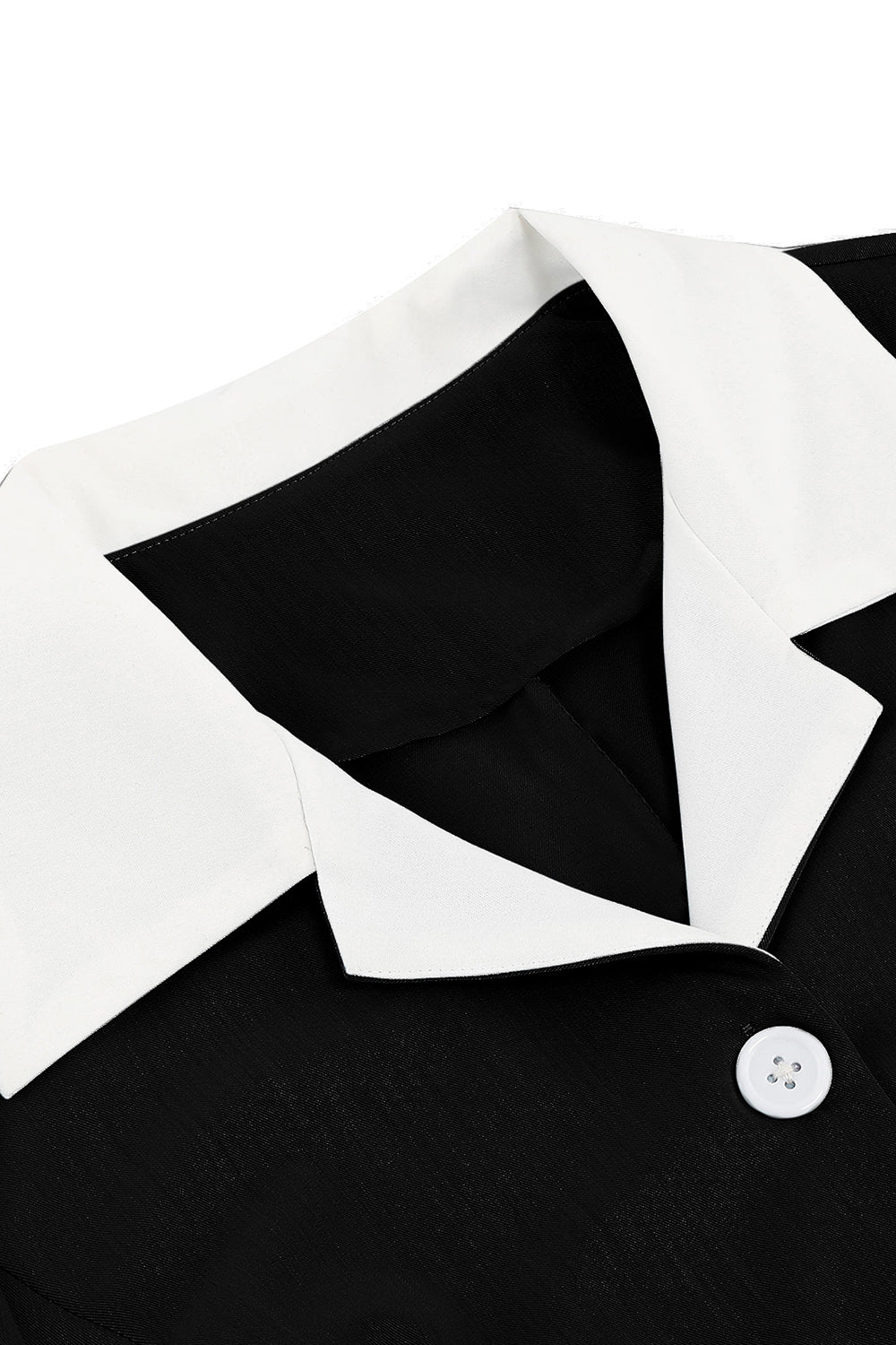 Abito Vintage Giallo Scollo a V con Bottone