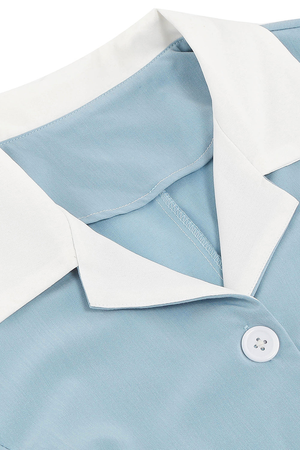 Abito Vintage Giallo Scollo a V con Bottone