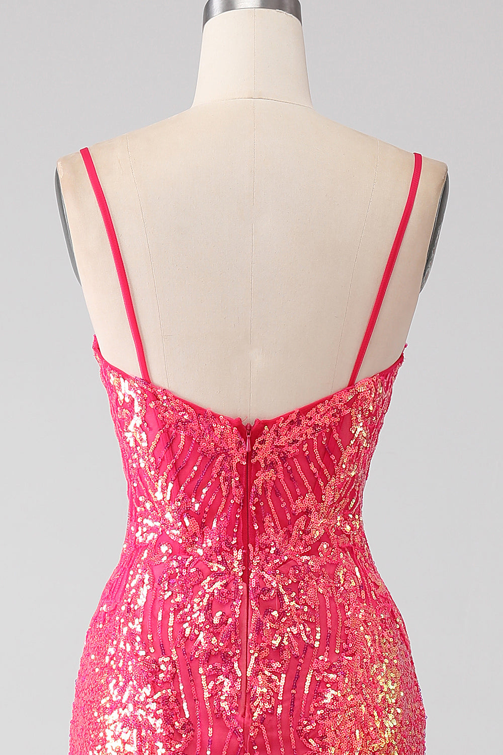 Sparkly Mermaid Fucsia Prom Dress con Paillettes