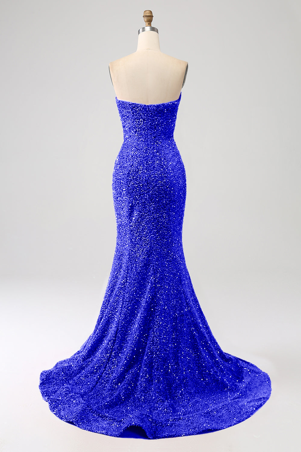 Arancione Sirena Sweetheart Sweep Train Abito da ballo con paillettes