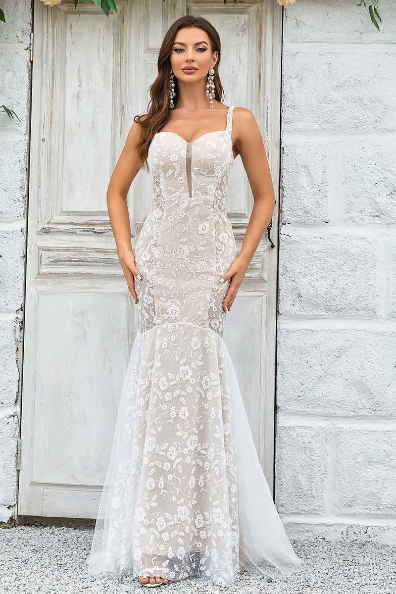 Abito a sirena new arrivals con strascico