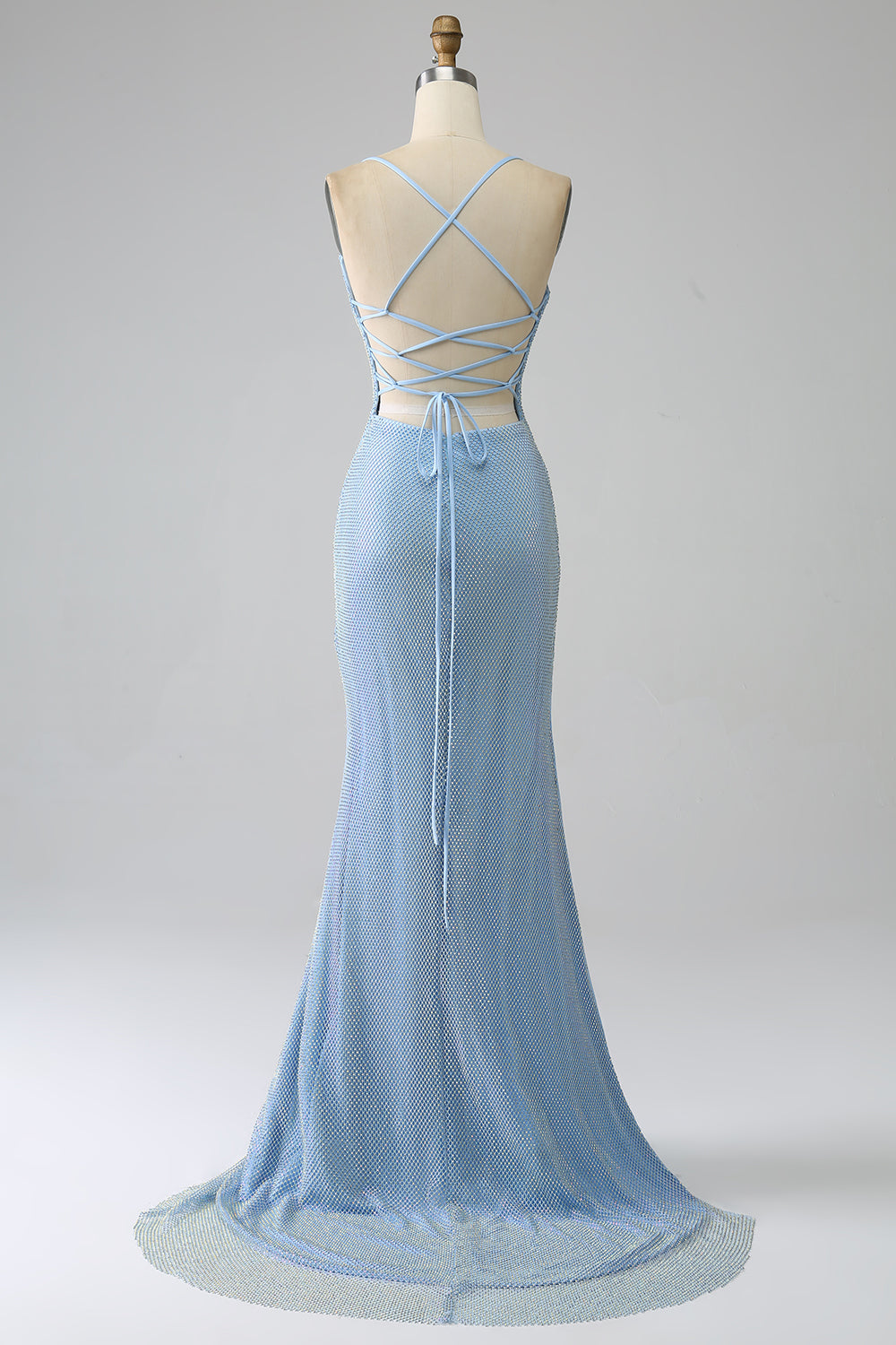 Sirena Blu Abito da ballo lungo con fessura