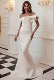 Una spalla Sirena Borgogna Prom Dress