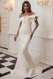 Una spalla Sirena Borgogna Prom Dress