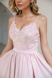 Blush Paillettes Prom Abito con spacco