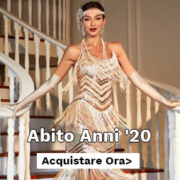 ZAPAKA Donna nero paillettes gatsby abito anni '20 maniche corte abito  d'epoca con frange – zapakait