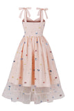 Nero Pin Up 1950s Vintage Dress con Stelle