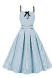 Blu Pois Pin Up 1950s Vintage Dress