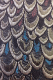 Blazer da uomo con risvolto a scialle jacquard dorato
