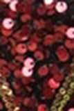 Scintillante rosso paillettes scialle risvolto uomo partito Blazer