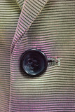 Viola Giallo Dentched Lapel Blazer da ballo da uomo