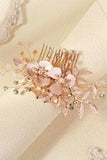 Fiore di cristallo perla strass matrimonio capelli clip