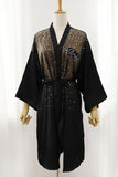Abito da sposa scintillante nero con strass