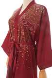 Abito da sposa scintillante nero con strass