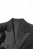 Blazer da donna con risvolto a lancia nero