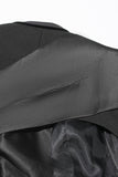 Blazer da donna con risvolto a lancia nero