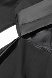 Blazer da donna con risvolto a lancia nero