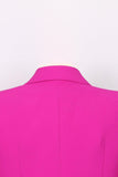 Fucsia One Button Peak Risberland Abiti Donna
