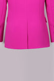 Fucsia One Button Peak Risberland Abiti Donna