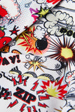 Abito da uomo doppiopetto 2 pezzi Graffiti bianco