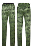 Army Green Peak Lapel 2 pezzi abito da ballo da uomo con motivo