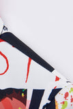 Abito da uomo 2 pezzi Graffiti Special con risvolto dentellato bianco