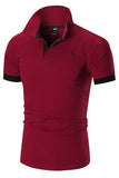 Polo Uomo Slim Fit Nera in Cotone