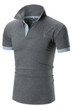 Polo Uomo Slim Fit Nera in Cotone