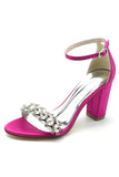 Royal Blue Strass Ankle Straps Prom Sandali