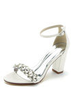 Royal Blue Strass Ankle Straps Prom Sandali