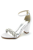Royal Blue Strass Ankle Straps Prom Sandali