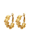 Orecchini Golden Circle Wave