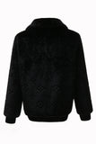 Cappotto invernale da uomo in pelliccia sintetica con zip