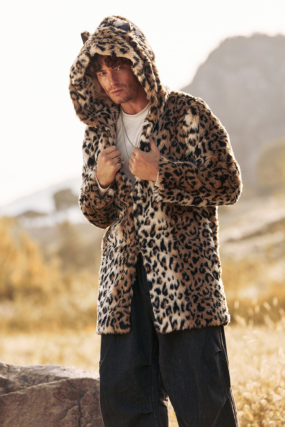 Montone Giubbotti Corti Bershka Cappotti Giubbotto Leopardato