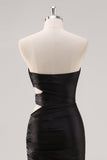 Sparkly Sweetheart guaina nera Prom Dress con fessura