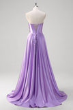 Viola A Line Sweetheart Corsetto Abito da Cerimonia Lungo