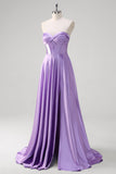 Viola A Line Sweetheart Corsetto Abito da Cerimonia Lungo