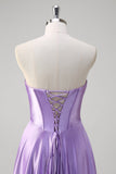 Viola A Line Sweetheart Corsetto Abito da Cerimonia Lungo