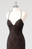 Nero Spaghetti Straps Spaghetti Straps Abito Formale