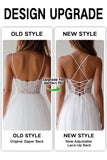 Pizzo Bianco Tulle A Line Tea Lunghezza Abito Laurea